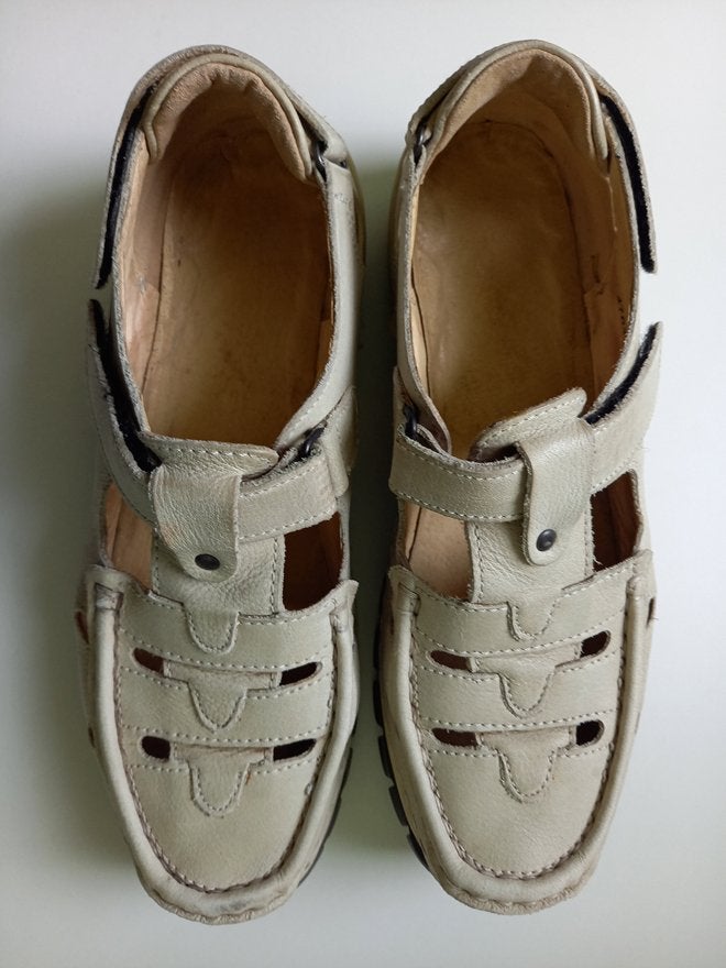 WOLKY mooie beige open schoenen, maat 41, Wolky, Verzenden, Zo goed als nieuw, Instappers