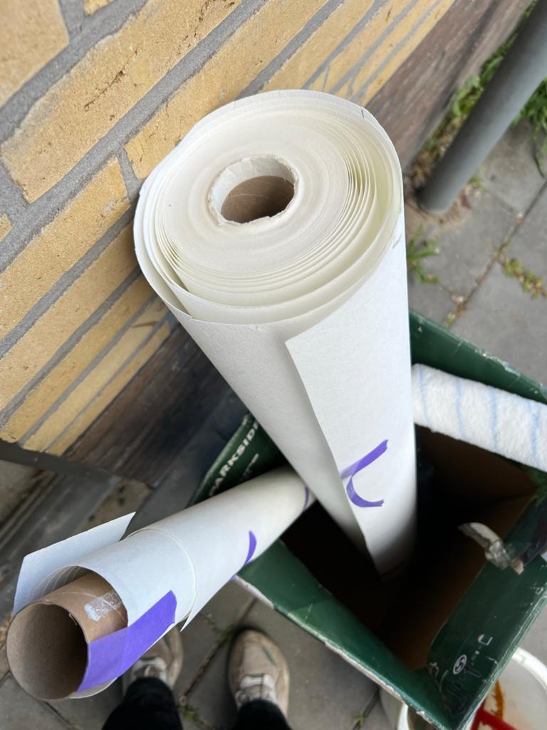 Glasvliesbehang en Lijm, Ophalen, Wit, Glad (geen structuur) en voorgeverfd