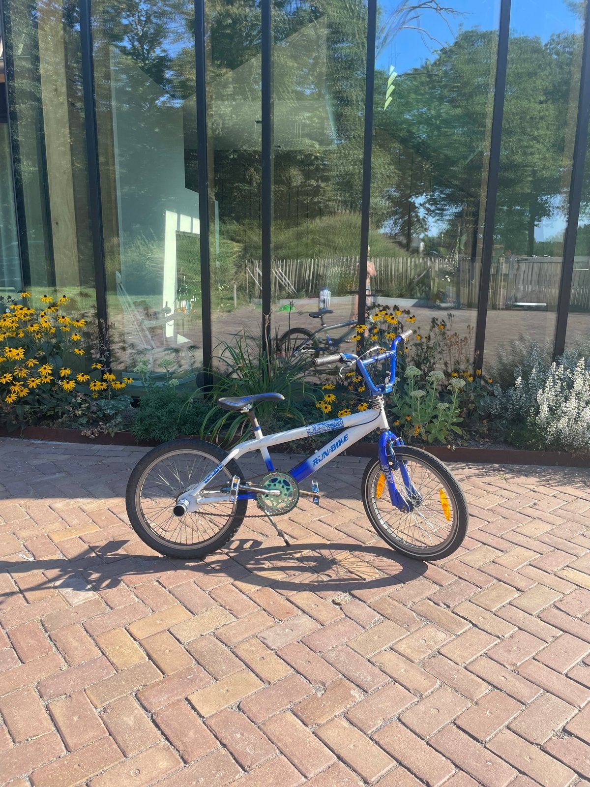 BMX fiets met losse handrem, Gebruikt, Staal, Velgrem, Stuur 360° draaibaar