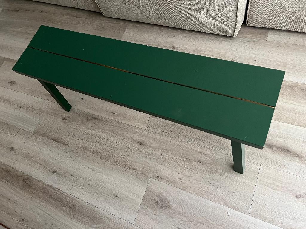 IKEA Skogsta Wooden Bench, Painted Green, 120 cm, Ophalen, Zo goed als nieuw, Hout