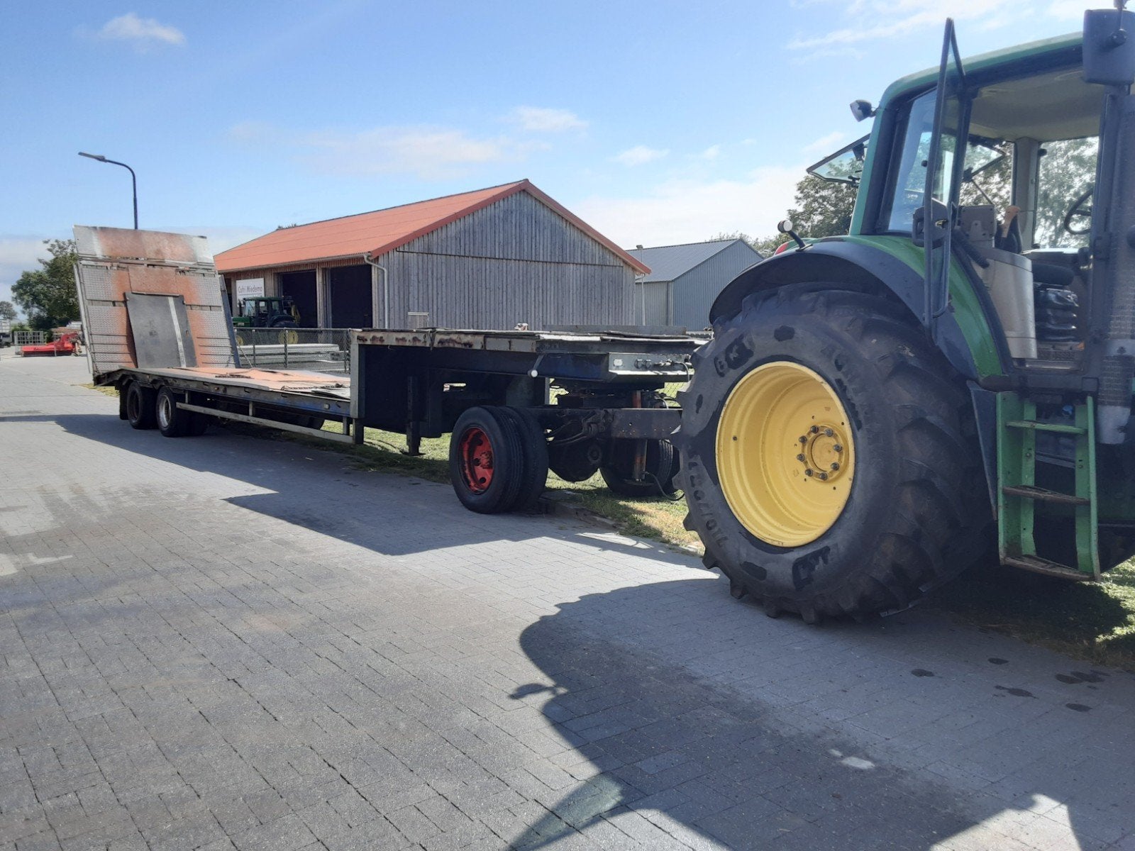 Dieplader, Ophalen, Transport