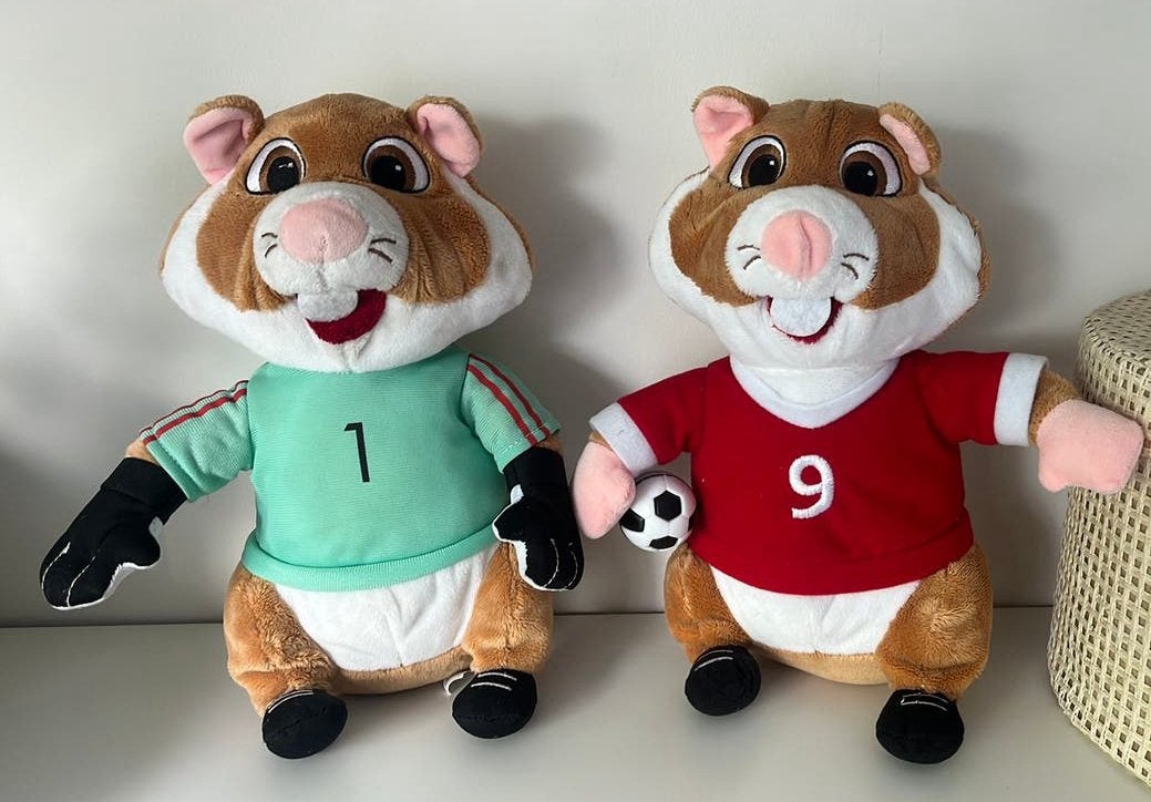 AH hamster knuffels voetbal keeper en voetballer 9, Ophalen of Verzenden, Zo goed als nieuw, Overige typen