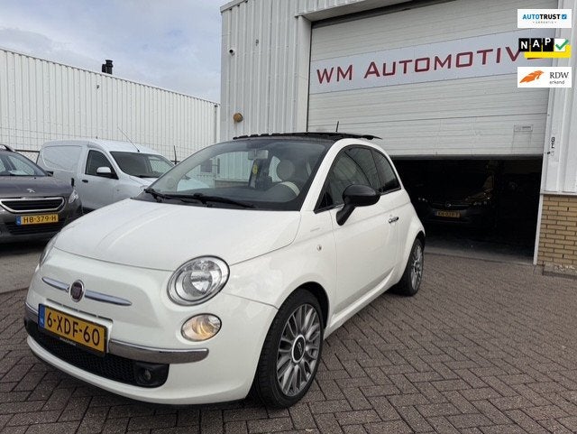 Fiat 500 0.9 TwinAir Turbo PANARAMADAK, Auto's, Voorwielaandrijving, Dealer onderhouden, Gebruikt, Bedrijf