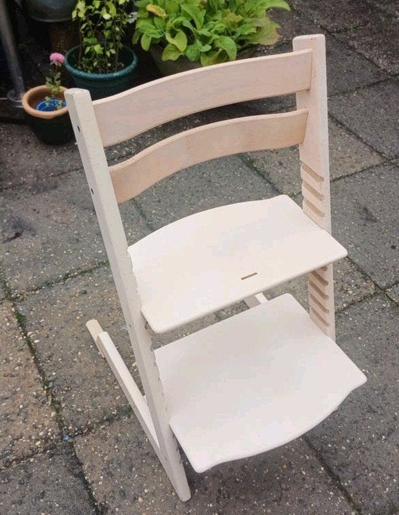 Stokke Tripp Trapp kinderstoel Z.G.A.N. (nieuw model), Ophalen, Zo goed als nieuw, Meegroeistoel, Aanschuifbaar