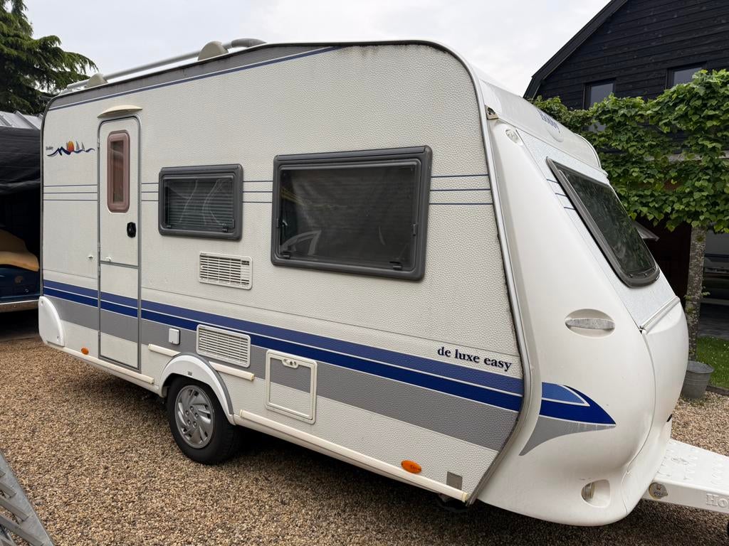 Hobby de luxe easy 400KB, +mover, +voortent/luifel, inboedel, Mover, Hobby, Treinzit, Particulier