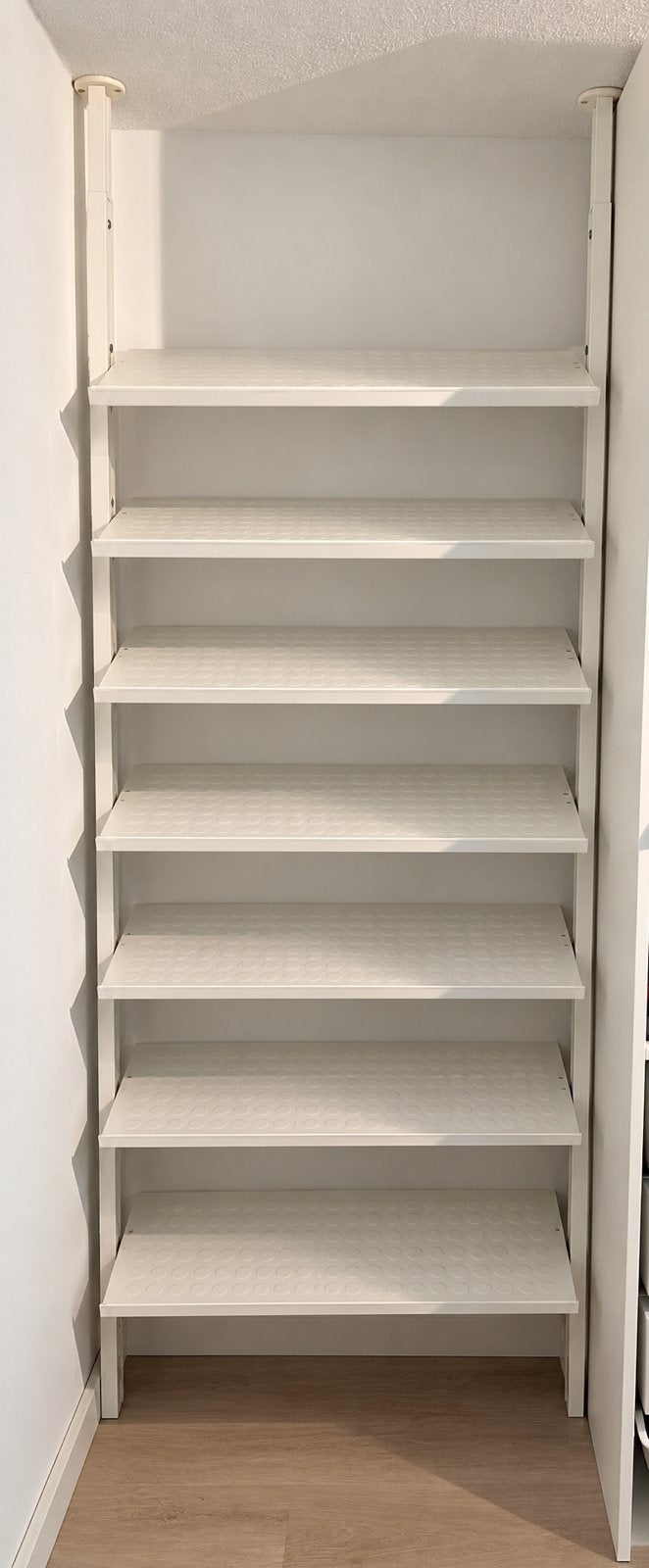 IKEA ELVARLI schoenenrek – wit – 5 planken, Huis en Inrichting, Ophalen, Zo goed als nieuw