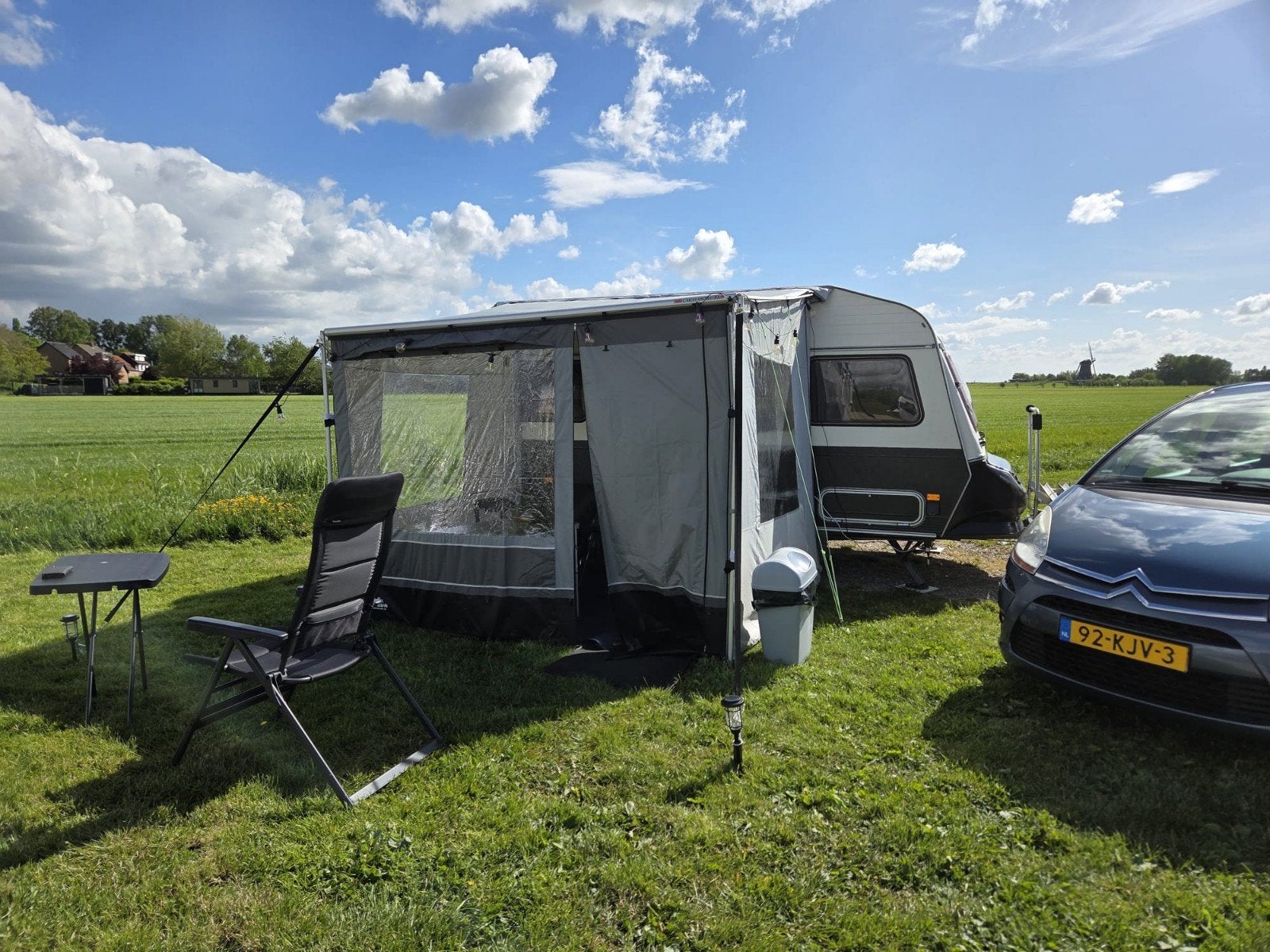 Fiamma Caravanstore XL 280 Royal Blue met voor- en zijwanden, Caravans en Kamperen, Ophalen