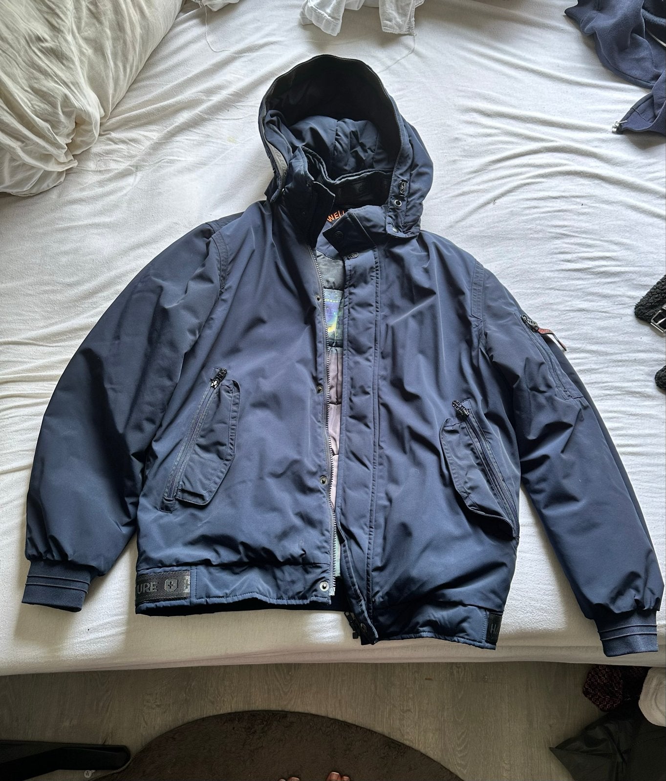 Wellensteyn Winterjas Maat L, Ophalen of Verzenden, Zo goed als nieuw, Maat 52/54 (L), Blauw
