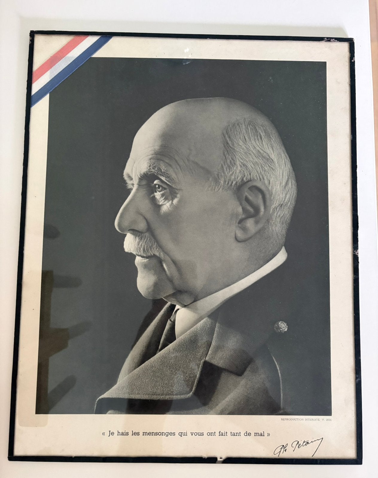 Ww2 portrait van Marechal Petain, Ophalen of Verzenden