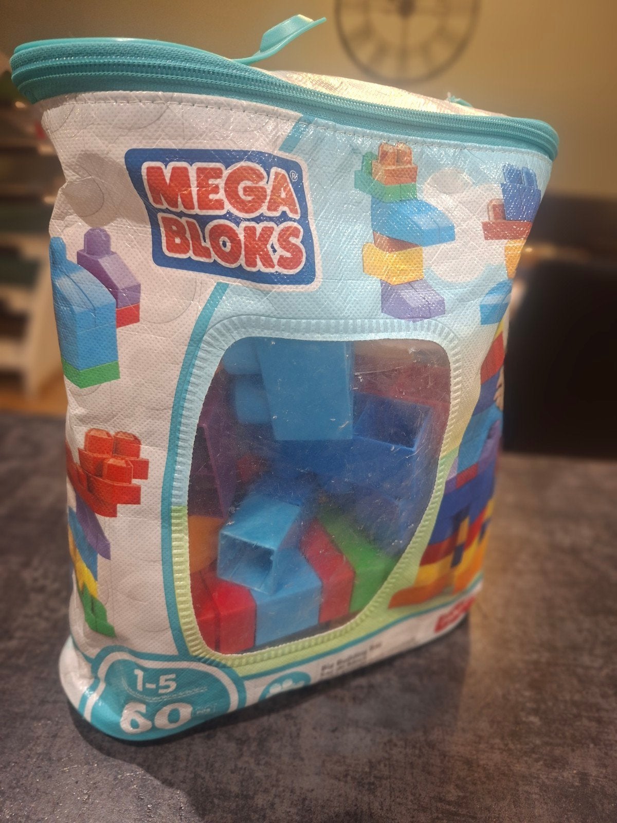 Mega Bloks Bouwblokken - 60 Stuks voor 1-5 Jaar, Ophalen of Verzenden, Gebruikt, Megabloks