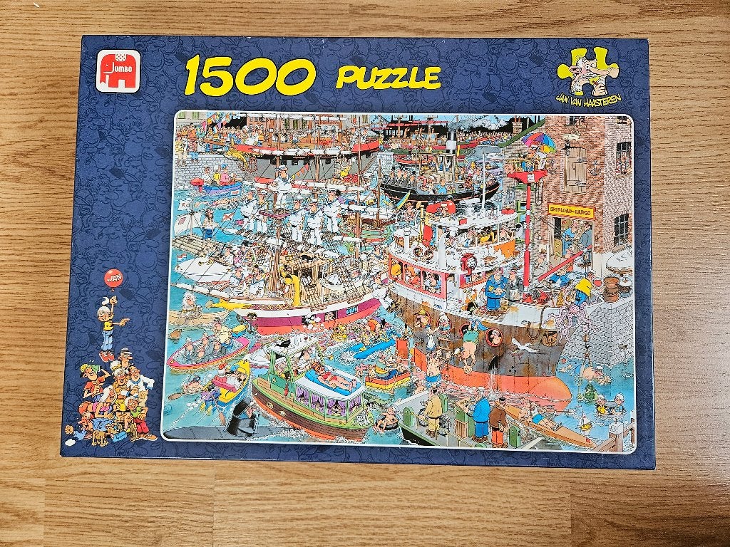 Jan van Haasteren De Haven, Ophalen of Verzenden, 500 t/m 1500 stukjes, Gebruikt, Legpuzzel
