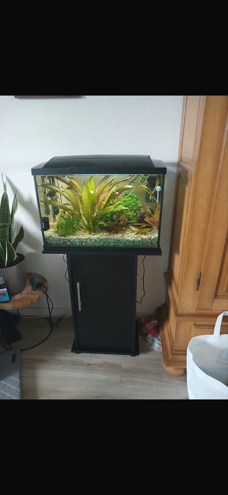 Aqaurium, Dieren en Toebehoren, Vissen | Aquaria en Toebehoren, Ophalen, Inclusief toebehoren, Gebruikt