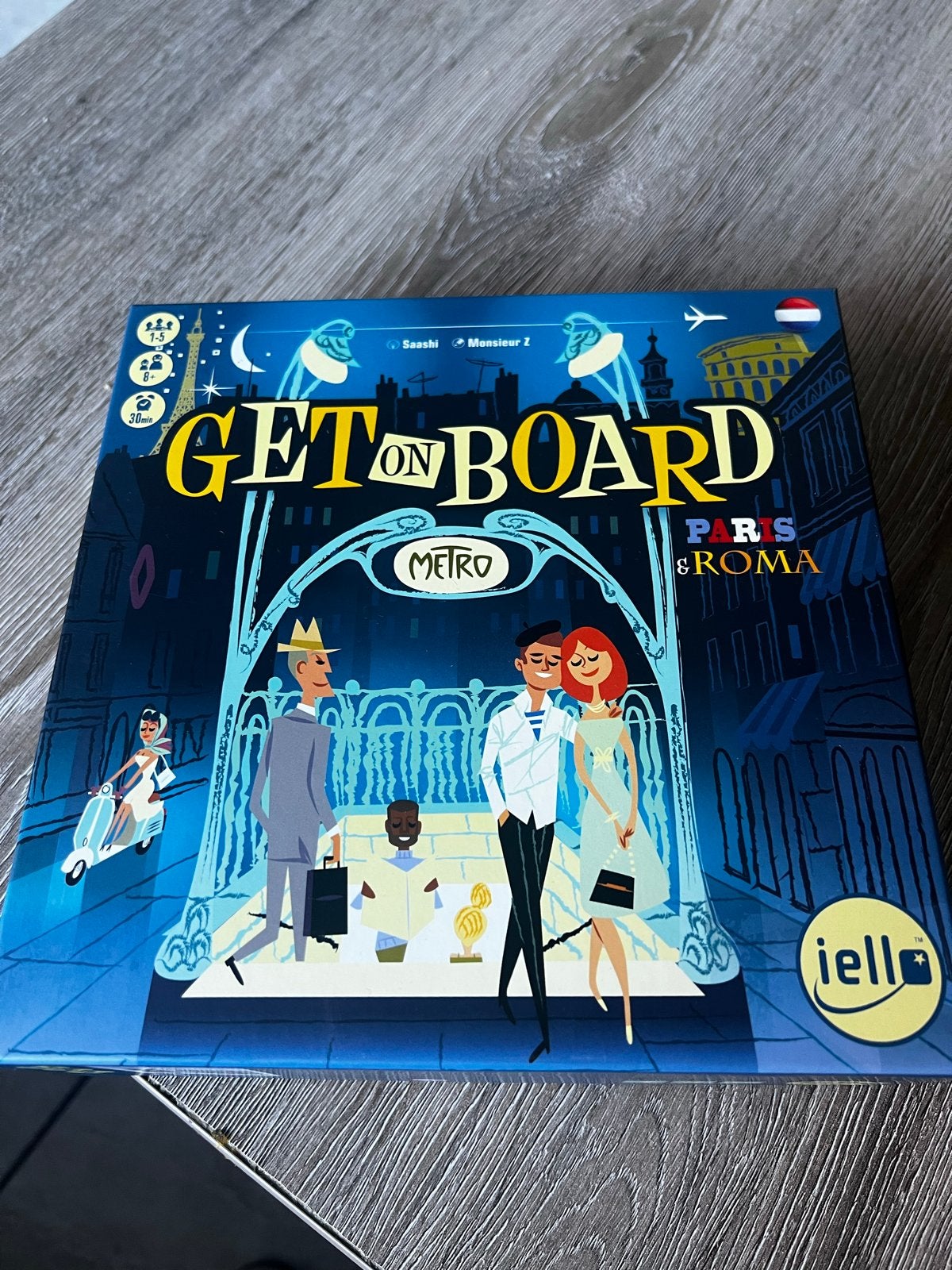 Get on Board: Paris & Roma - Zo goed als nieuw 1 x gespeeld, Hobby en Vrije tijd, Een of twee spelers, Ophalen of Verzenden, Zo goed als nieuw