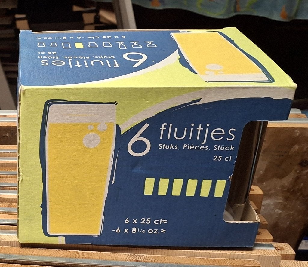 fluitjes glazen, Ophalen, Nieuw, Bierglas