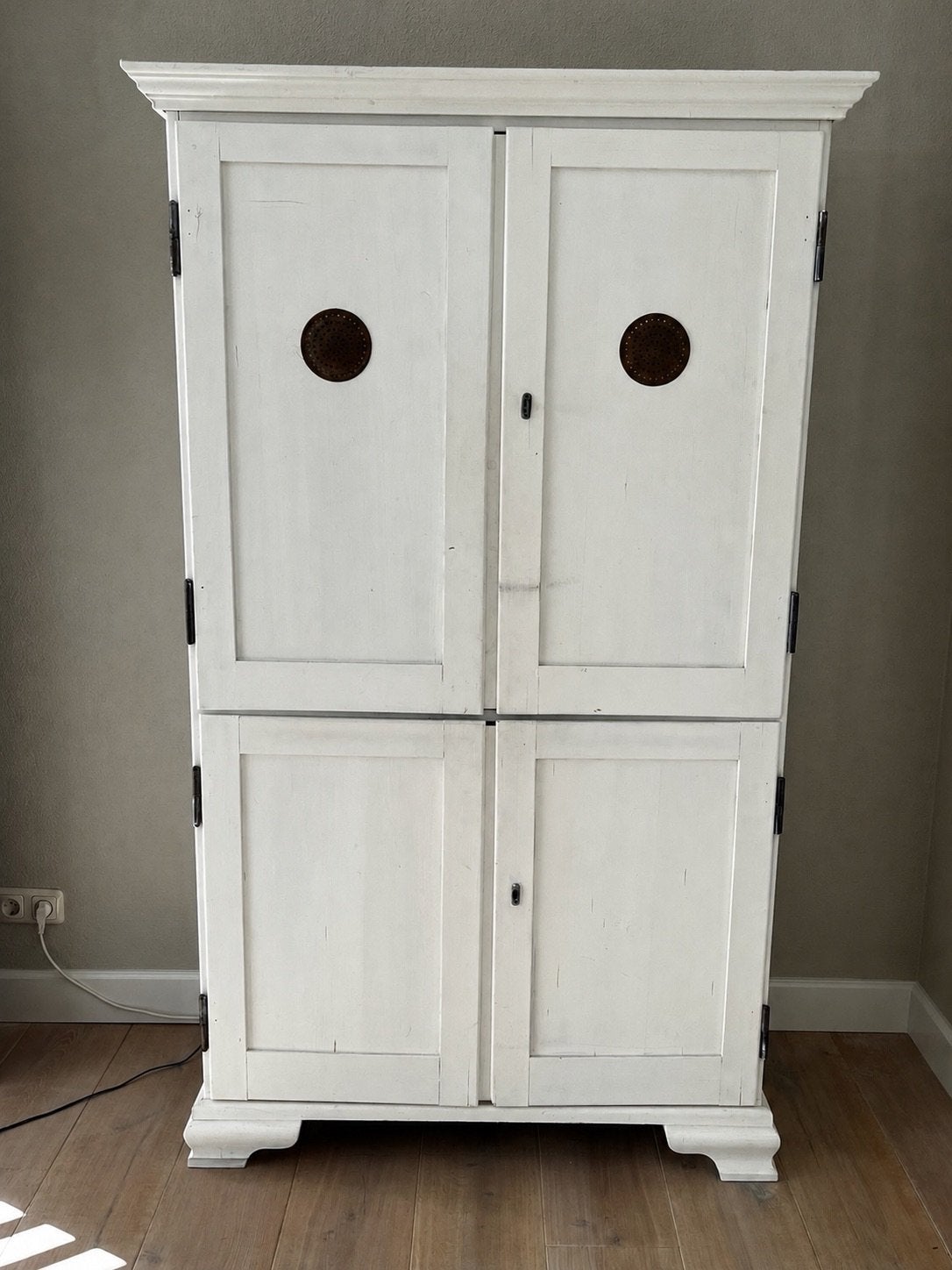 Witte kast, Ophalen, 50 tot 100 cm, Landelijk, 25 tot 50 cm