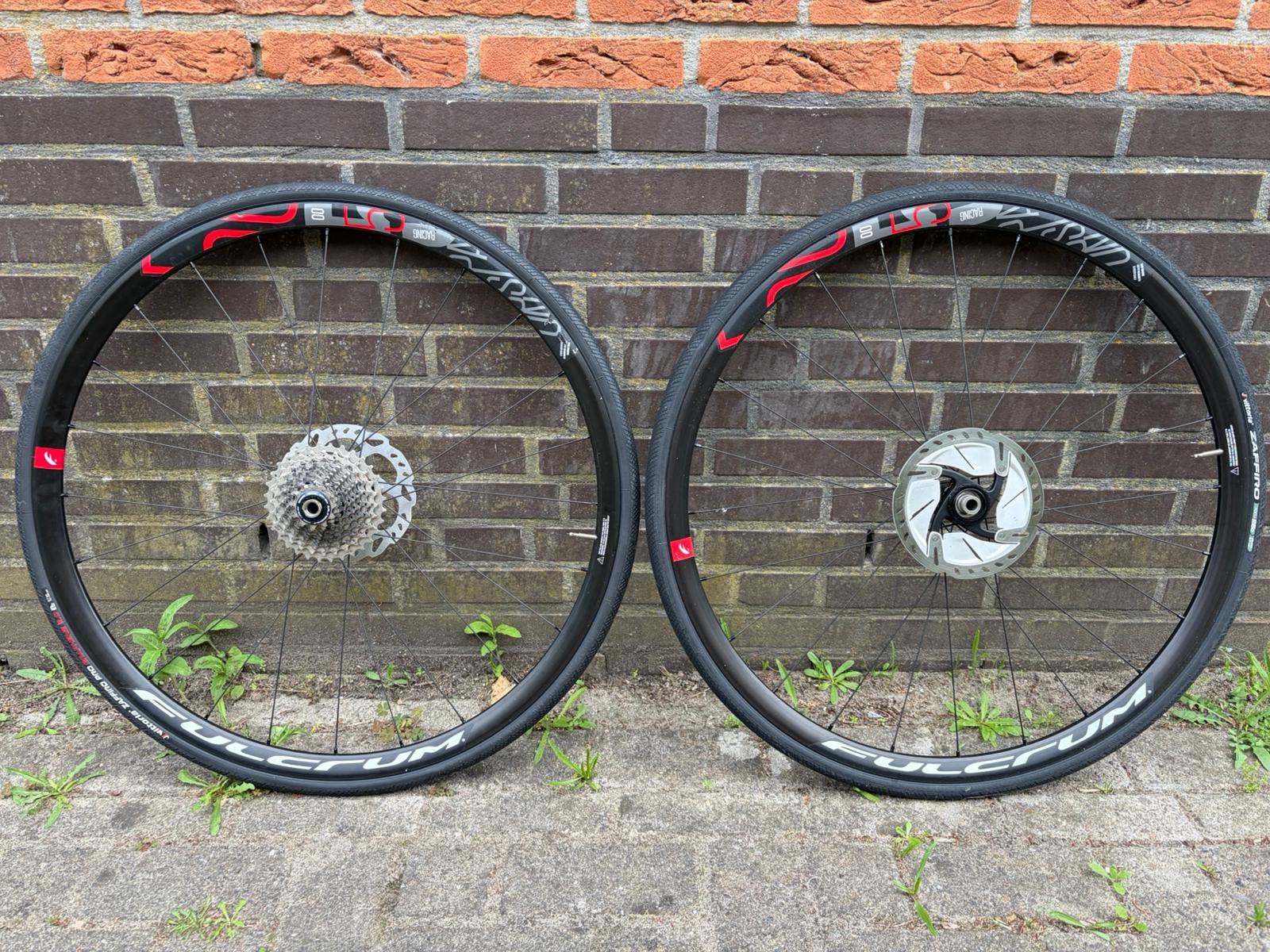 Fulcrum Racing 5 DB wielset – Disc –incl. schijven en banden, Ophalen, Racefiets, Carbon