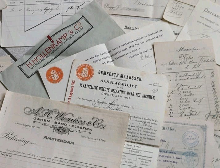 GROTE KAVEL DOCUMENTEN, MAARSSEN, BREUKELEN, LOENEN, Ophalen of Verzenden