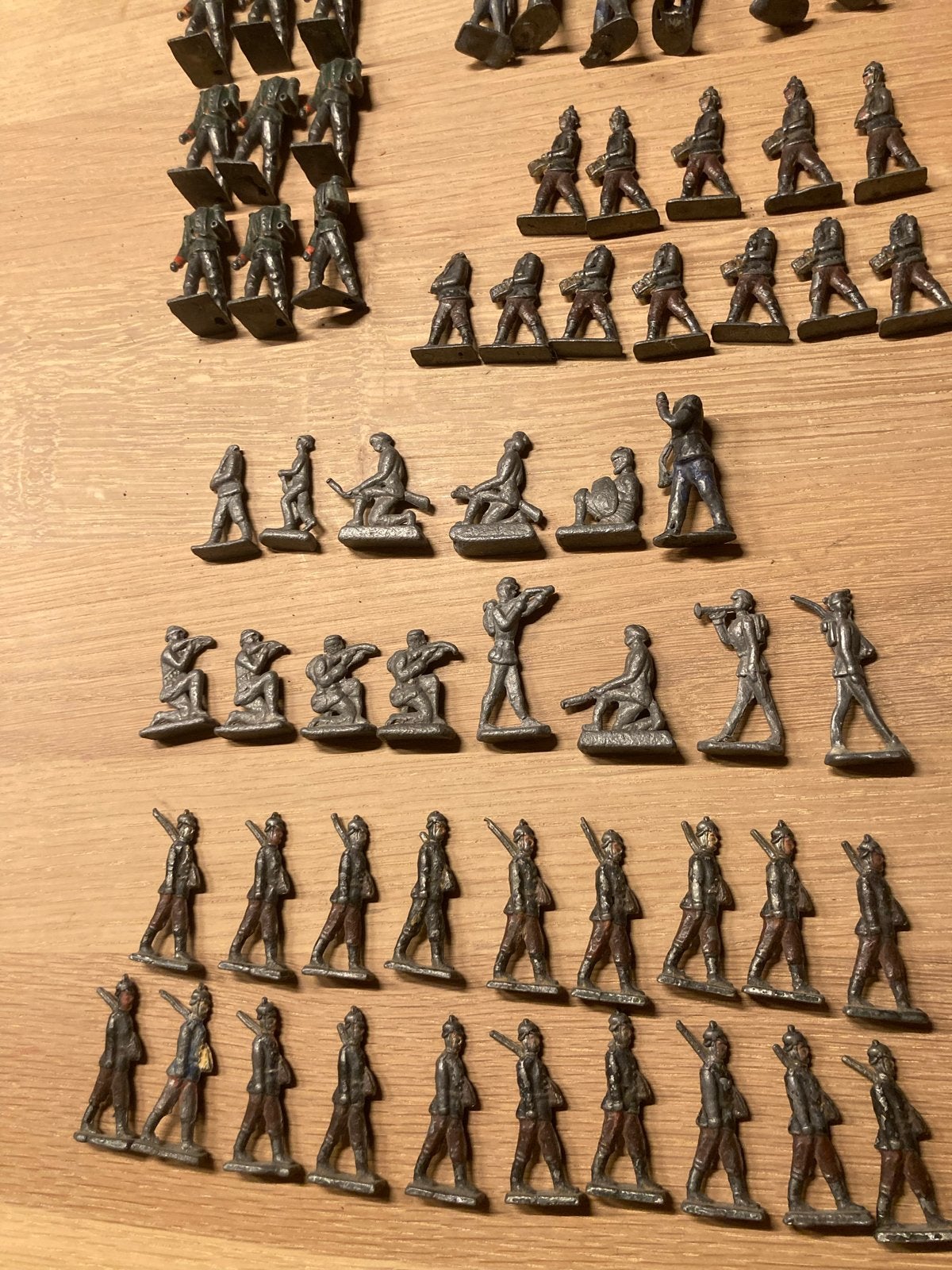 Grote collectie vintage tinnen soldaatjes en figuren, Ophalen, Gebruikt