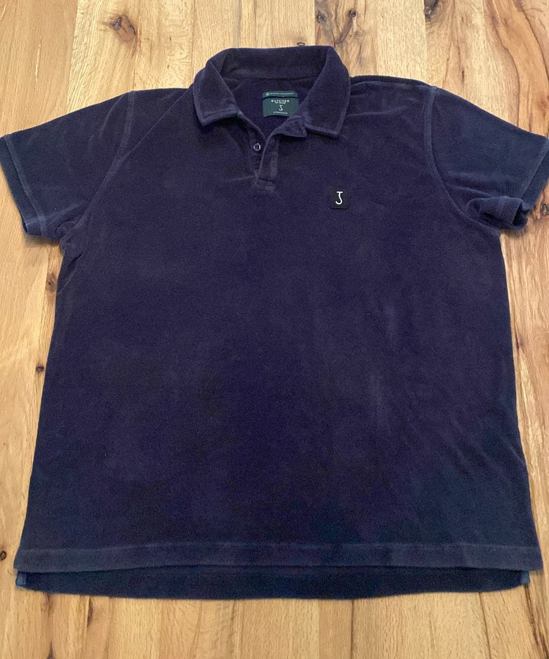 Butcher of Blue herenpolo badstof donkerblauw maat xl, Kleding | Heren, Verzenden, Gedragen, Maat 56/58 (XL), Blauw