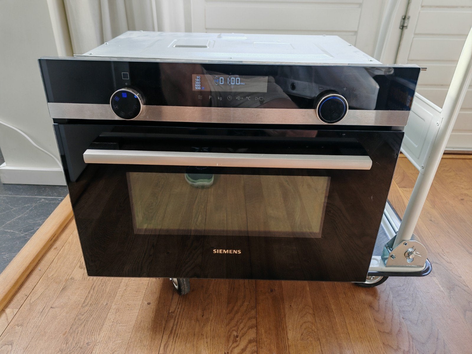 Siemens CM585AMS0 inbouw combi magnetron oven, Witgoed en Apparatuur, Ophalen, Minder dan 45 cm, Gebruikt, Siemens