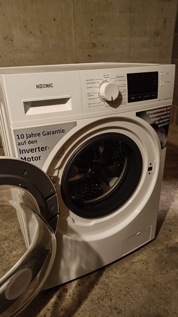 Koenic wasmachine | 7 KG inhoud | 2 jaar gebruikt, Ophalen, Minder dan 85 cm, Handwasprogramma, Zo goed als nieuw
