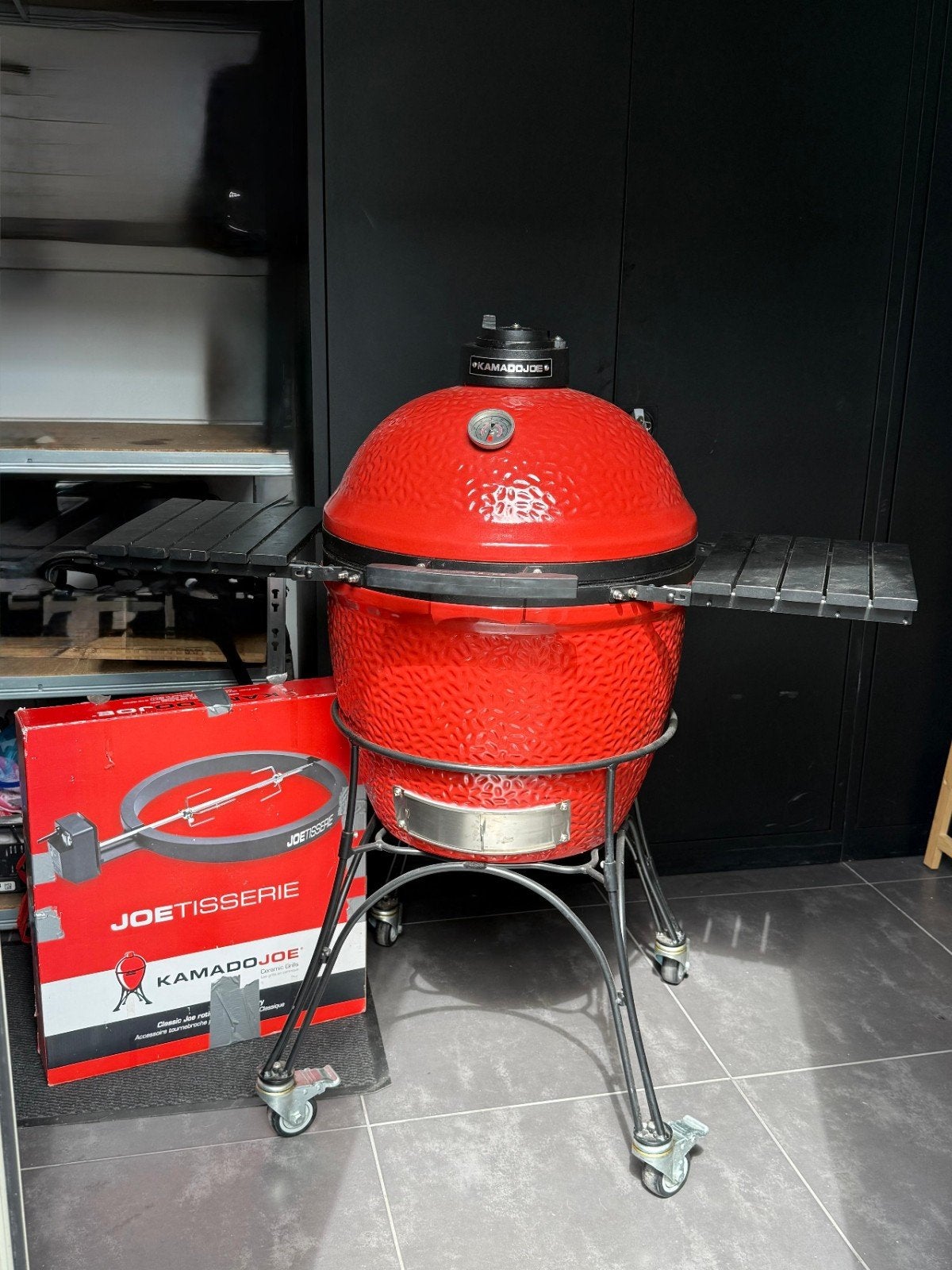 Kamado Joe Classic II met Joetisserie - Zo goed als nieuw, Ophalen of Verzenden, Zo goed als nieuw, Kamado Joe