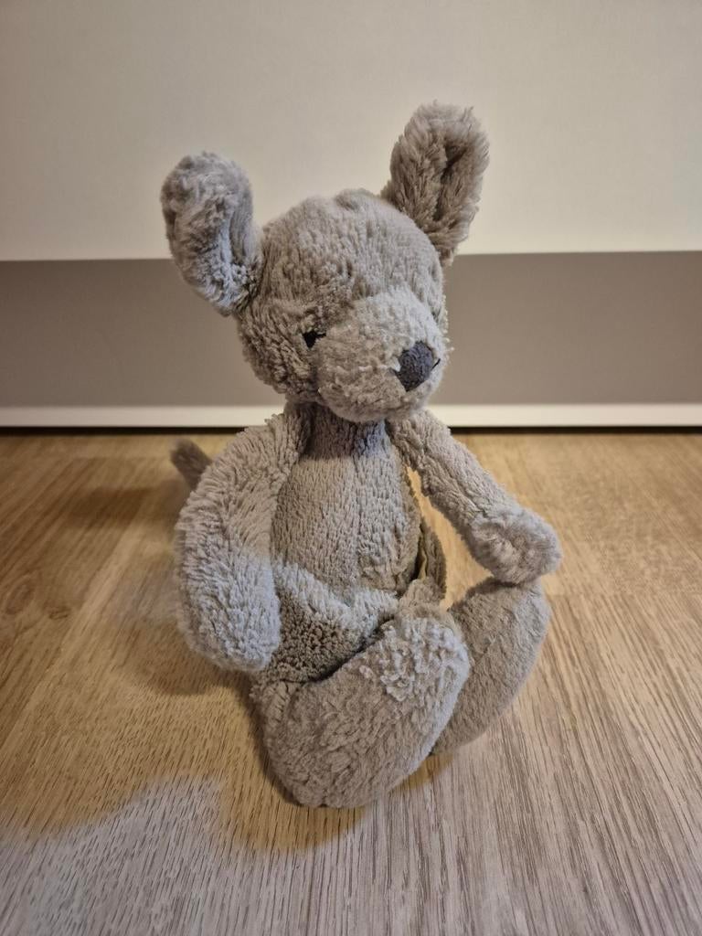 Jellycat kangaroe knuffel 20 cm, Kinderen en Baby's, Speelgoed | Knuffels en Pluche, Ophalen of Verzenden