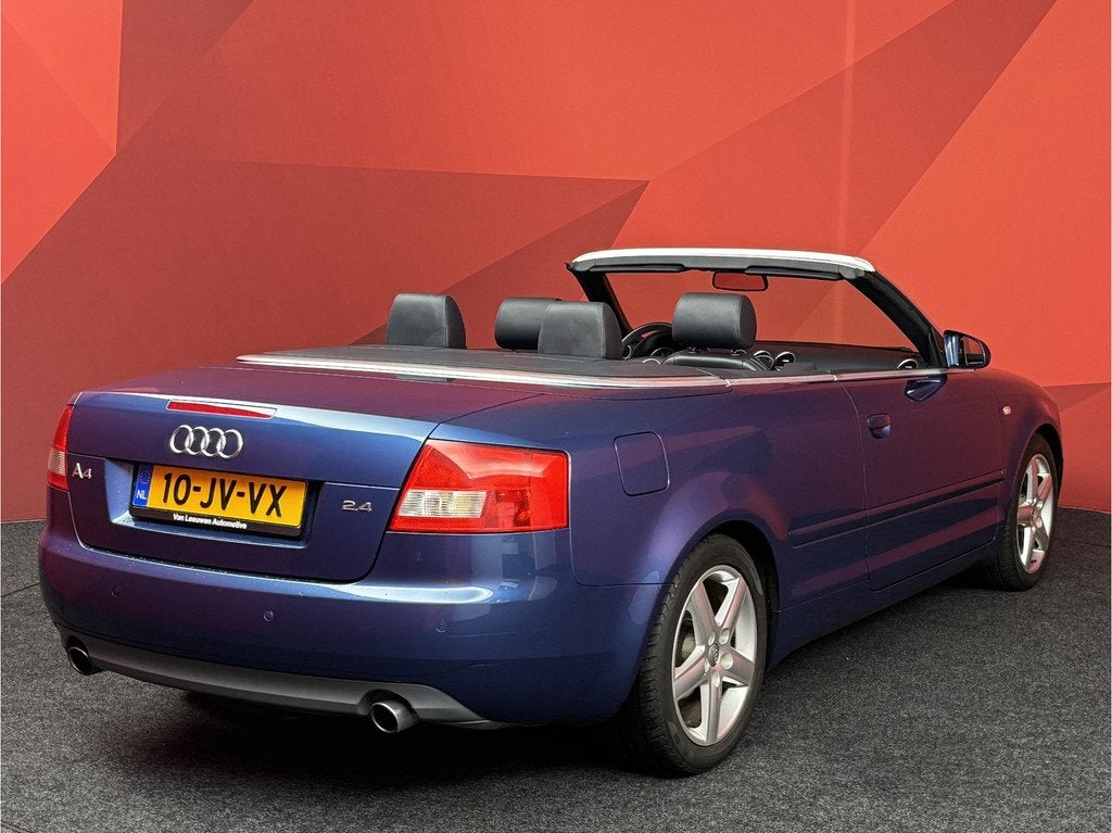 Audi A4 Cabriolet 2.4 V6 Exclusive, Auto's, Audi, Gebruikt, Zwart, Cabriolet, A4