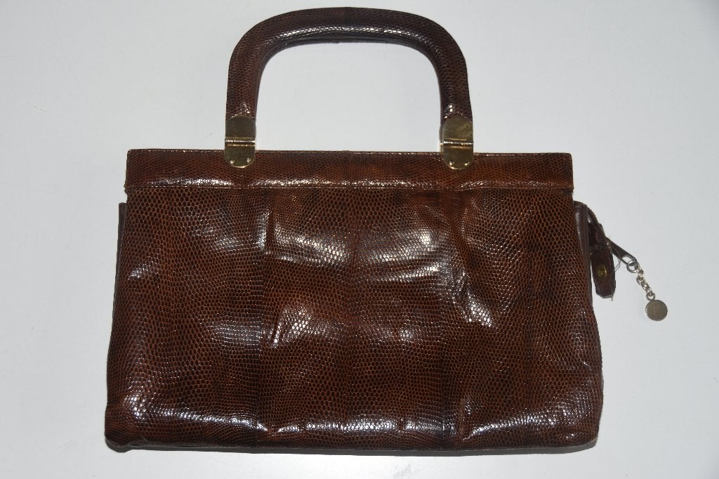 Retro slangenleren handtas jaren 40 / 50 Vintage, Verzenden, Persoonlijke verzorging