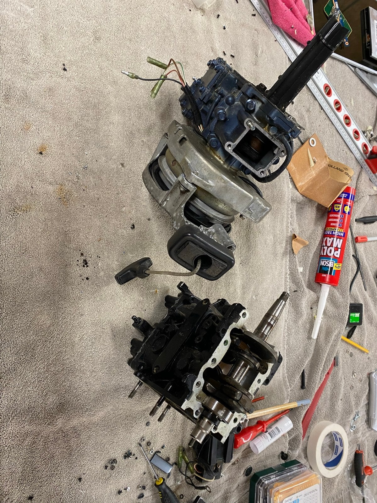 Buitenboordmotor onderdelen - Yamaha 2-takt, Ophalen, Gebruikt, Motor en Techniek, Motorboot