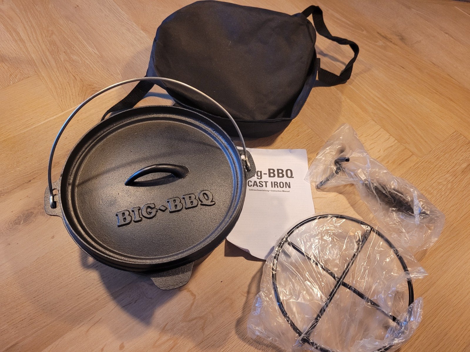 Big-BBQ Gietijzeren Dutch Oven -  nieuw!, Ophalen of Verzenden, Nieuw, Gietijzer
