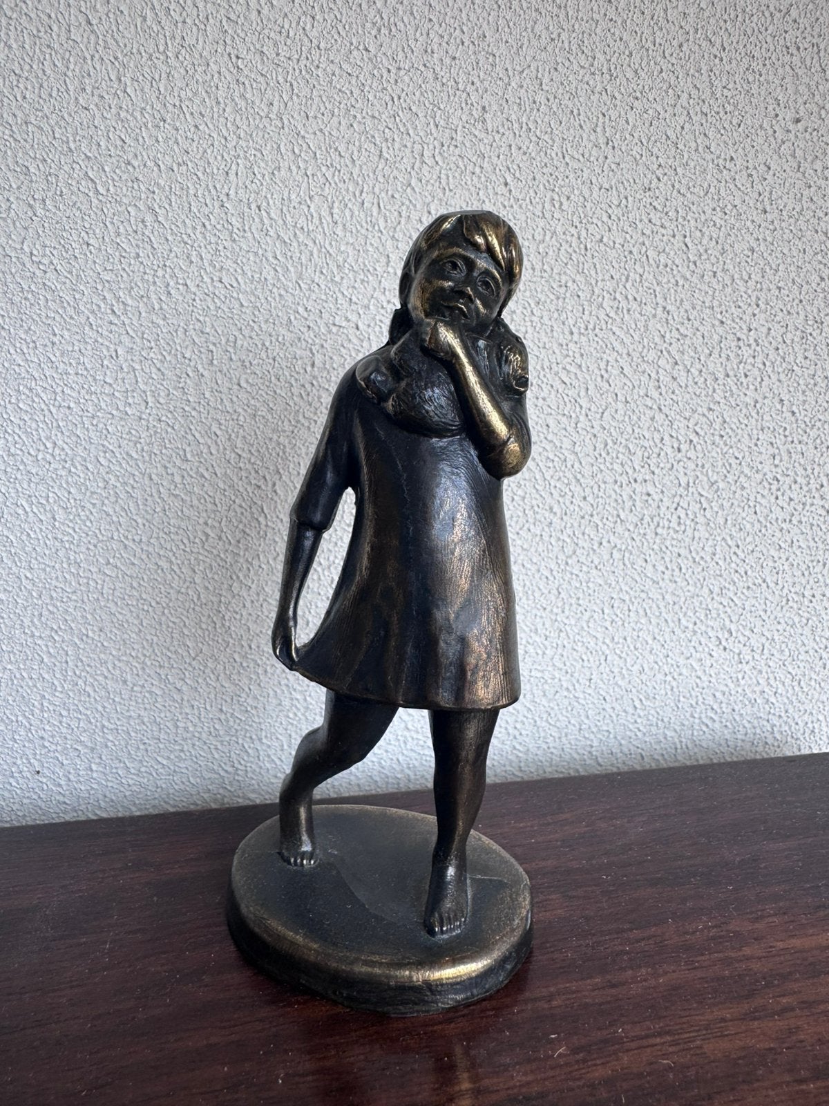 Bronzen  beeld, Ophalen, Zo goed als nieuw, Mens