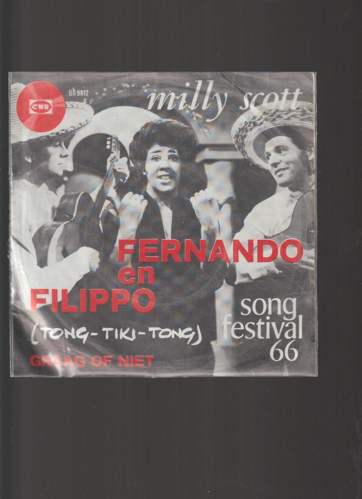 MILLY SCOTT - FERNANDO en FILIPPO // EUROVISION 1966, Cd's en Dvd's, Fotohoes, Verzenden, Gebruikt, Nederlandstalig
