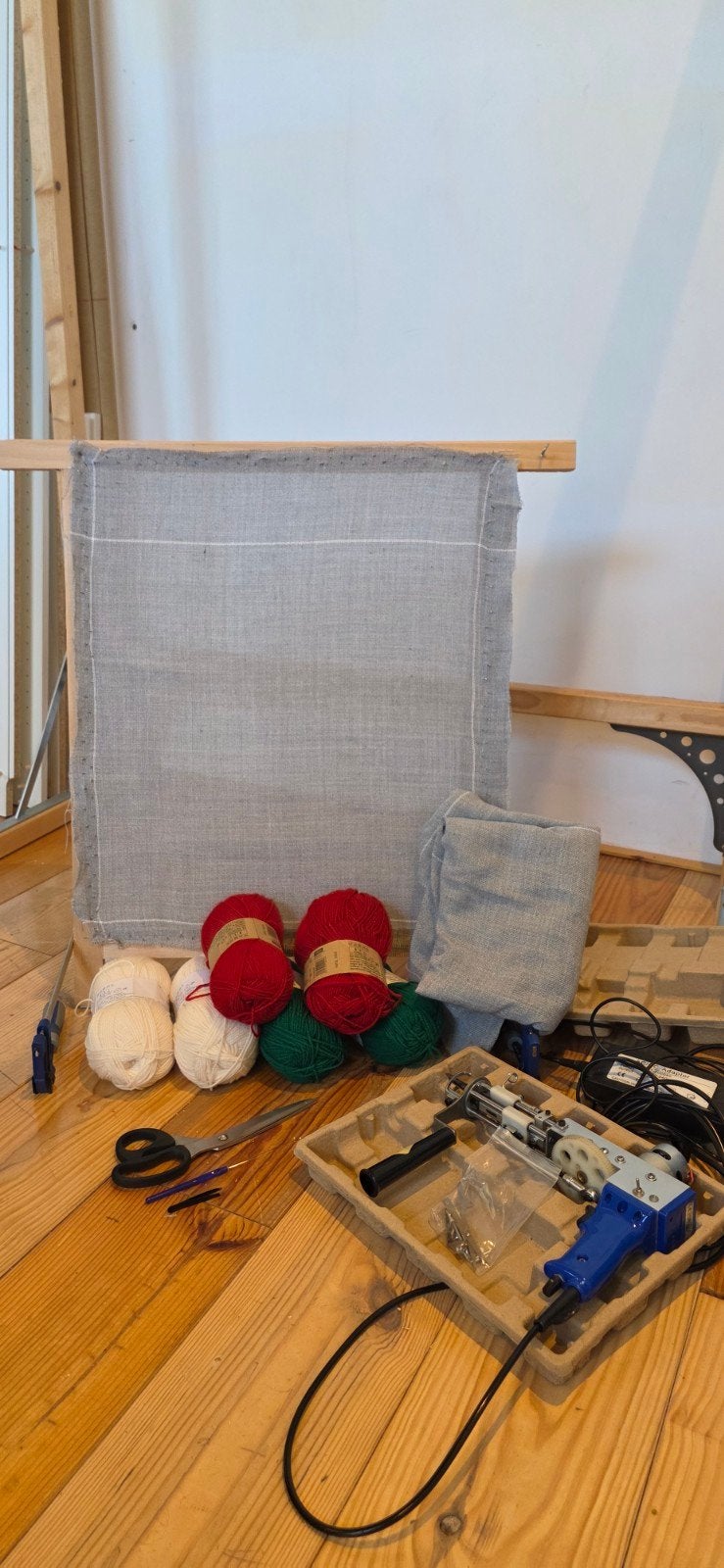 Complete tufting startersset – tuftgun, frame, doek & garen, Ophalen of Verzenden