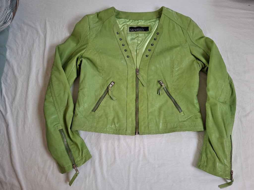 Leren jasje Sao Paulo maat 38 nieuw, Kleding | Dames, Jassen | Zomer, Maat 38/40 (M), Nieuw, Ophalen of Verzenden, Sao Paulo