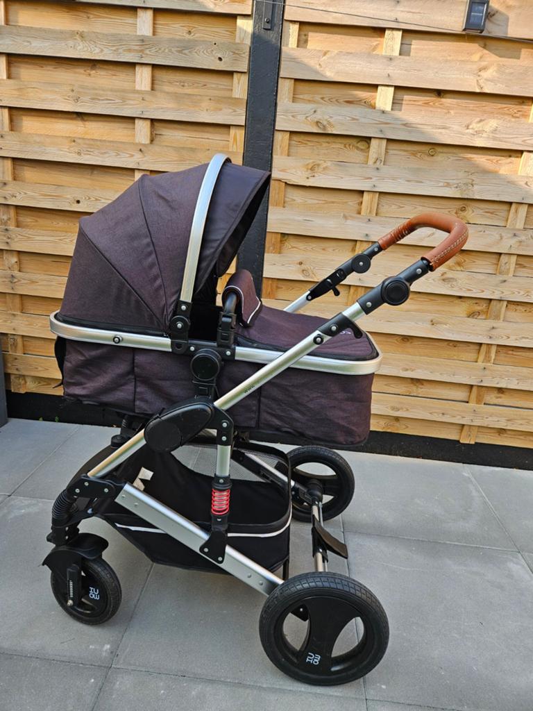 Kinderwagen 3in1 Cangaroo Gala zwart, Ophalen, Regenhoes