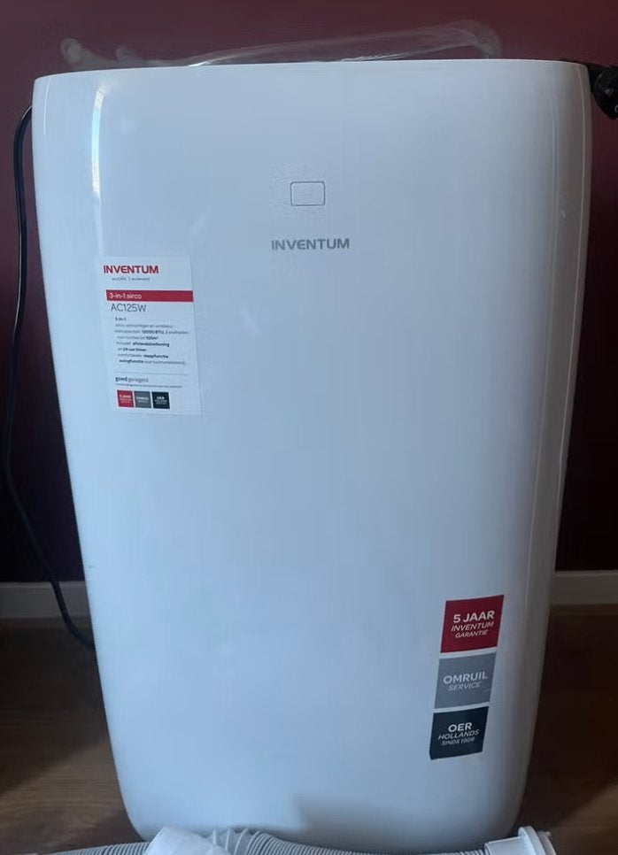 Inventum 12.000 BTU AC125W, Ophalen, Minder dan 60 m³, 3 snelheden of meer, Zo goed als nieuw