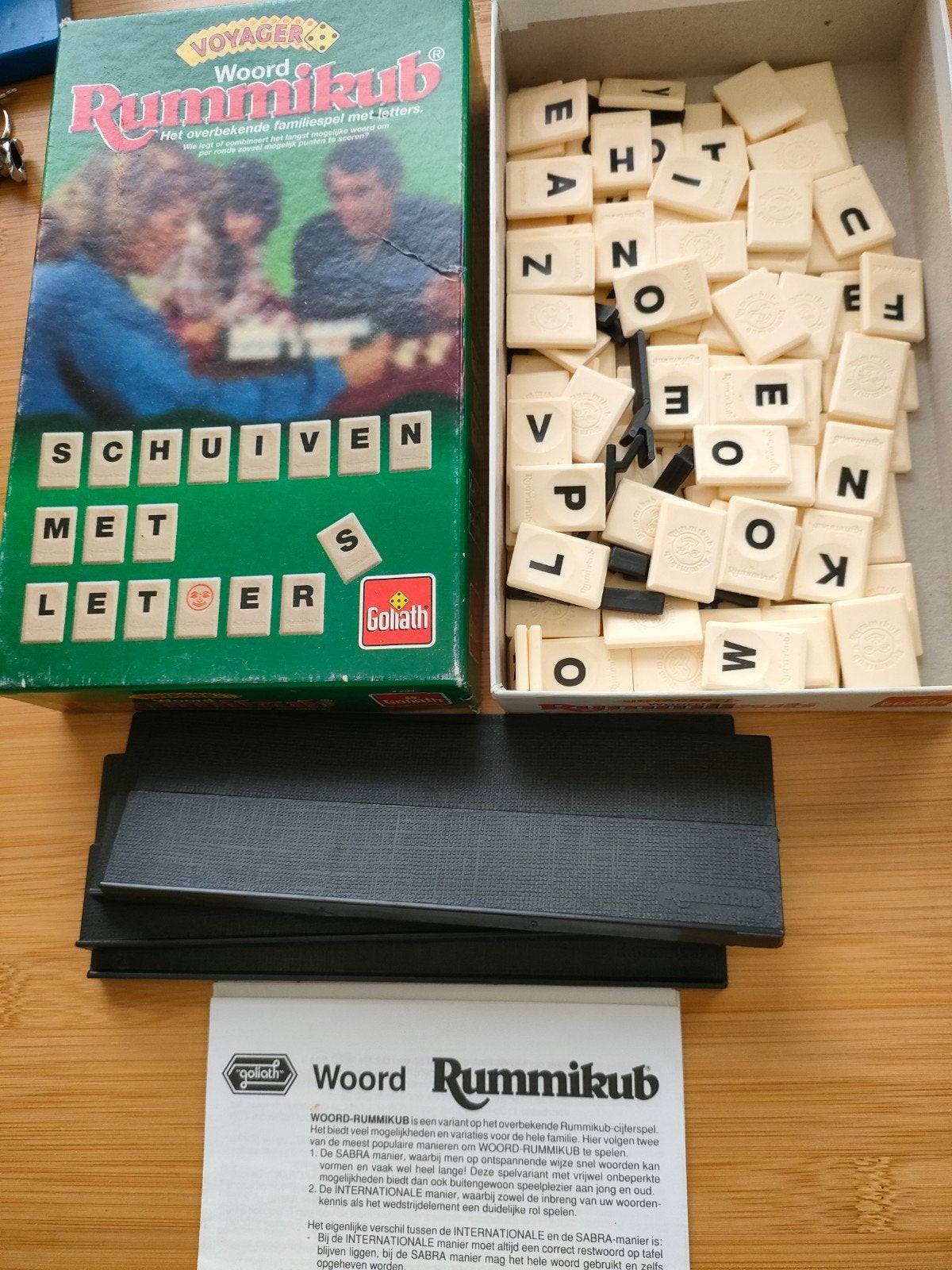 Woord rummikub  maat 21 cm doos, Drie of vier spelers, Ophalen of Verzenden, Gebruikt, Goliath