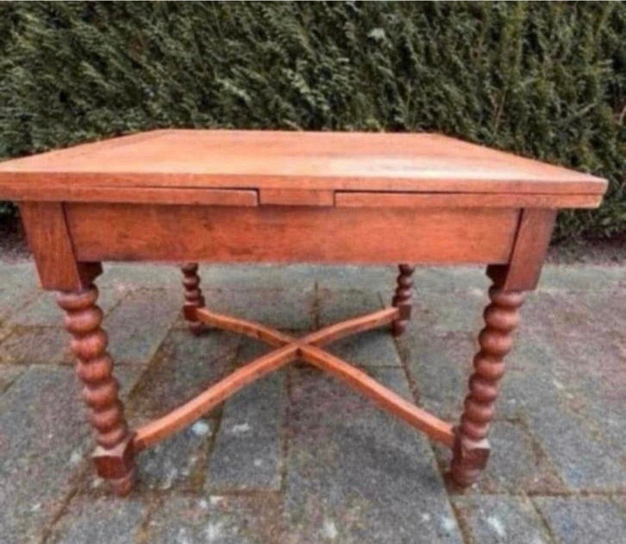 Antieke eiken uittrektafel, Ophalen of Verzenden