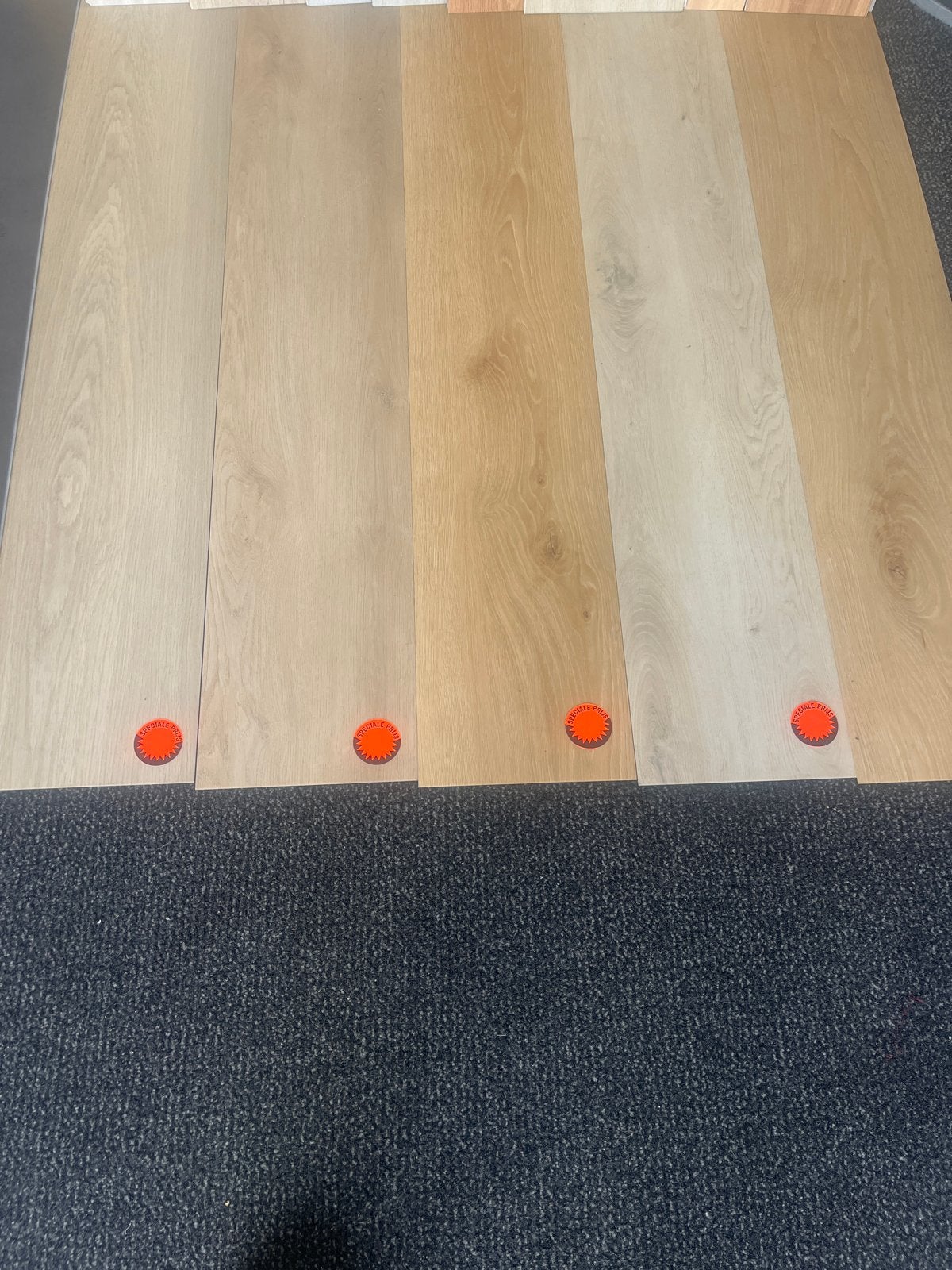 Dry Back PVC Vloer -visgraat en plank, Beige, Nieuw, Ophalen of Verzenden, Minder dan 10 m²