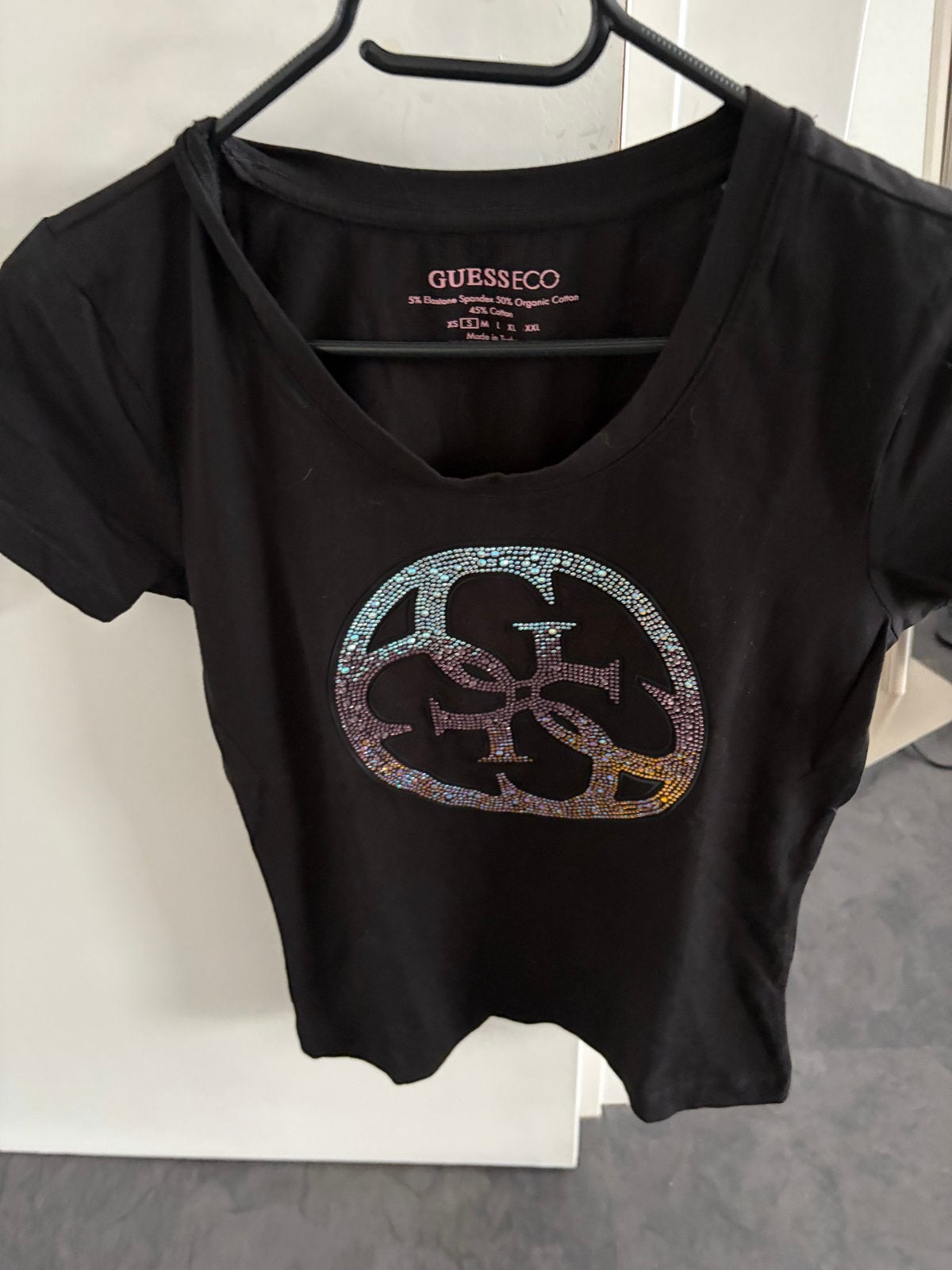 Guess dames t-shirt maat S, Kleding | Dames, Ophalen, Zwart, Korte mouw, Maat 36 (S)
