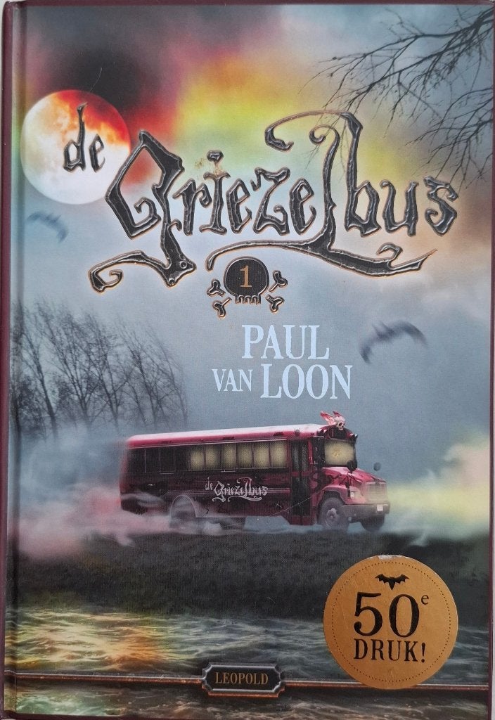 De Griezelbus deel 1 - Paul van Loon (Hardcover, ZGAN), Ophalen of Verzenden, Zo goed als nieuw, Paul van Loon, Fictie algemeen