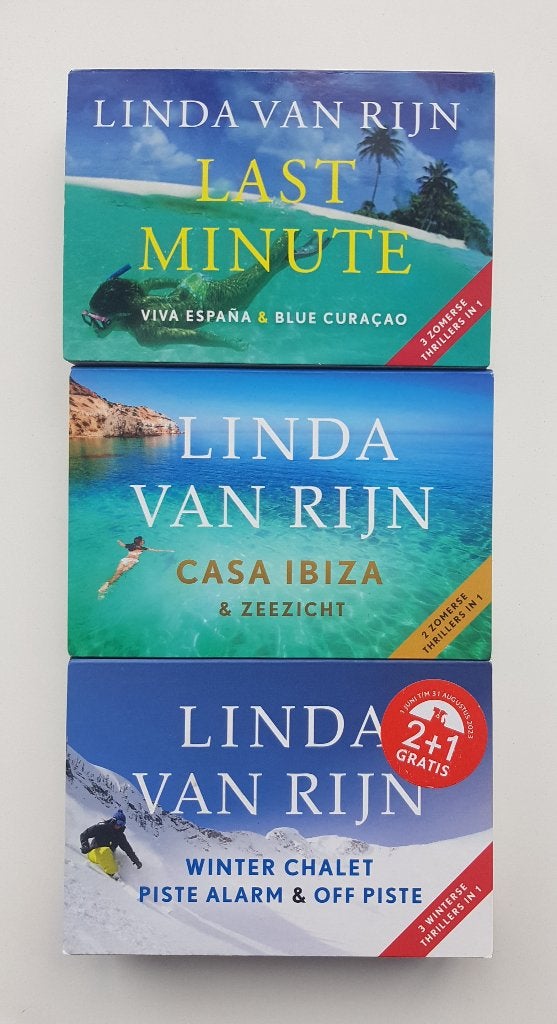 3x Dwarsligger Linda van Rijn oa. Casa Ibiza, Winter Chalet, Ophalen of Verzenden, Linda van Rijn, Nederland