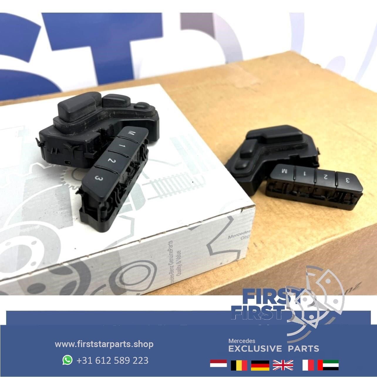 W176 W117 W156 45 AMG ELEKTRISCHE STOELBEDIENING KNOPPEN MEM, Gebruikt, -, Ophalen of Verzenden, -