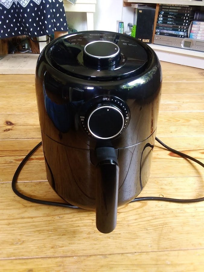 Airfryer Silvercrest, zwart, Ophalen of Verzenden, Gebruikt, Airfryer, 750 t/m 999 gram