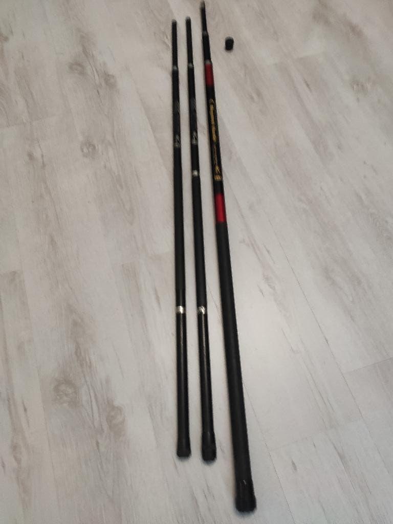 3 telescoop schepnetstelen DAM 3 meter en 1.90, Watersport en Boten, Hengelsport | Algemeen, Gebruikt, Ophalen