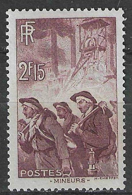 Frankrijk 1938 - Yvert 390 - Mijnwerkers (PF), Postzegels en Munten, Verzenden, Postfris