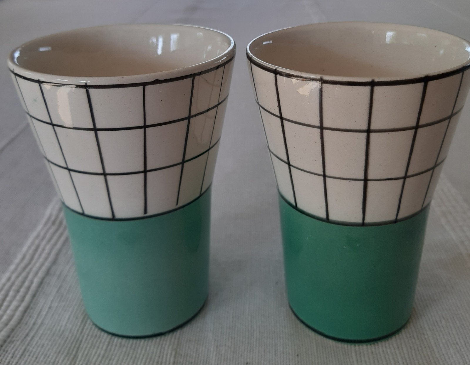 Beker 2 stuks, Ophalen of Verzenden, Zo goed als nieuw