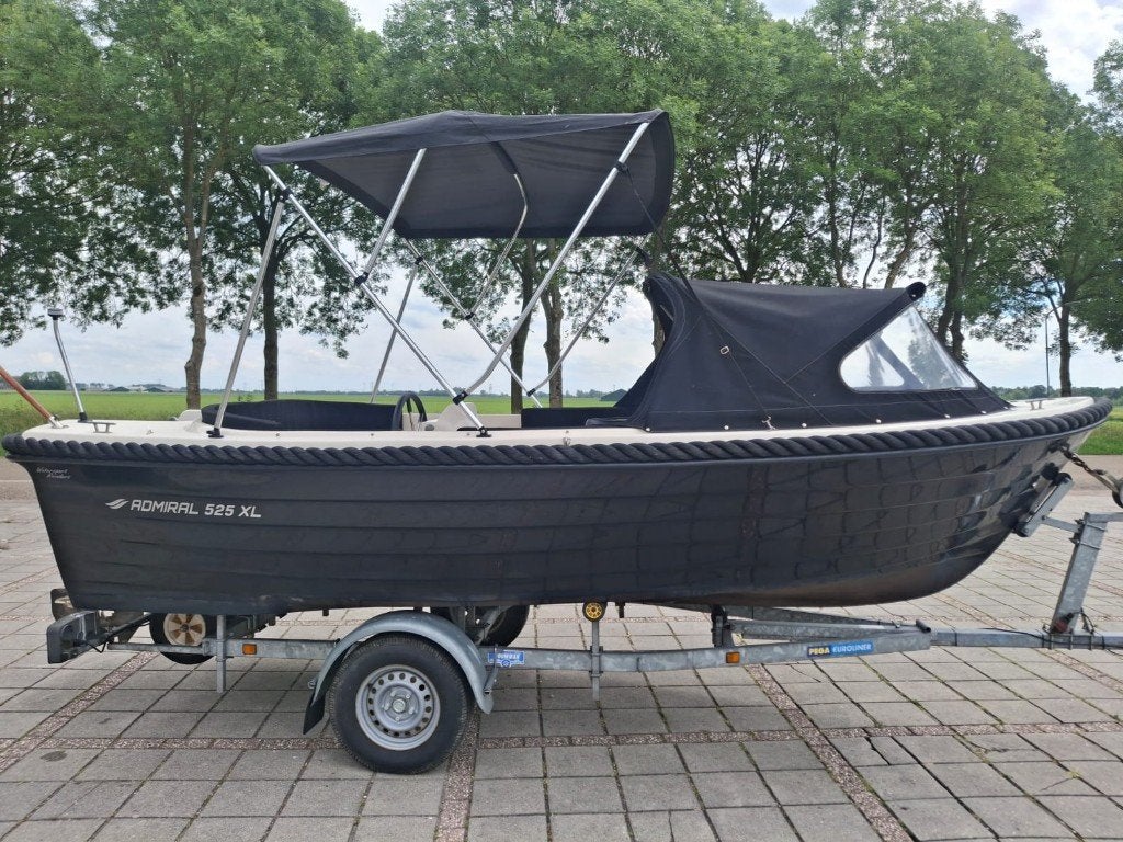 Admiral 525XL + Suzuki DF15, Watersport en Boten, Sloepen, Ophalen, Admiral, Gebruikt, Info@watersportreinders.nl