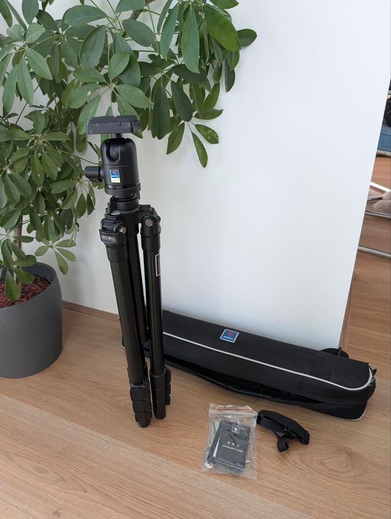 Benro A650F 3 poot statief / tripod, Zo goed als nieuw, 150 tot 175 cm, Met balhoofd, Ophalen of Verzenden